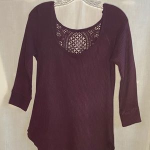 Threads 4 Thought Lacey Thermal Pullover Top